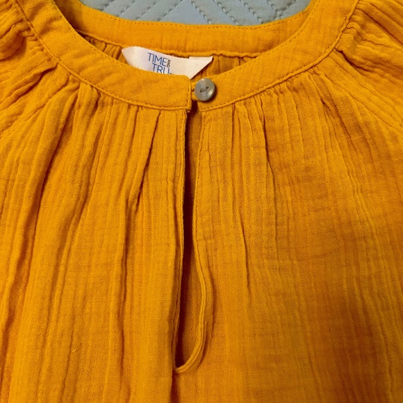 TIME AND TRU Women’s Blouse, NEVER WORN, Mango Tango Color, Size Small (4-6) - Picture 3 of 8